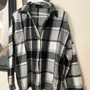 Black and Gray Flannel shirt
